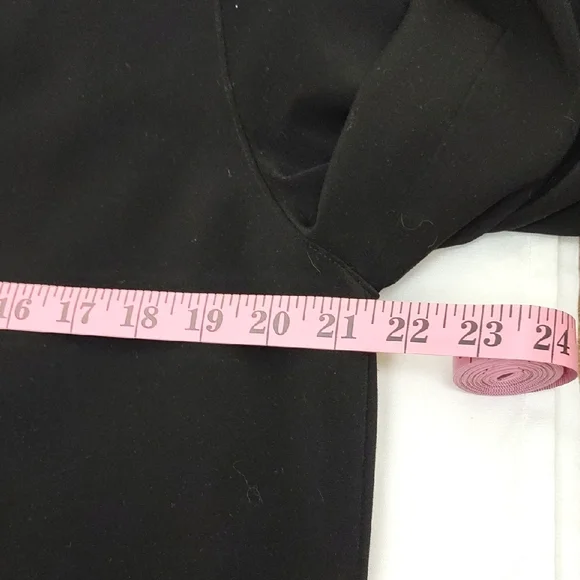 Anne Klein Black Maxi Hooded Coat Removable Hood Size 10 - Picture 8 of 11